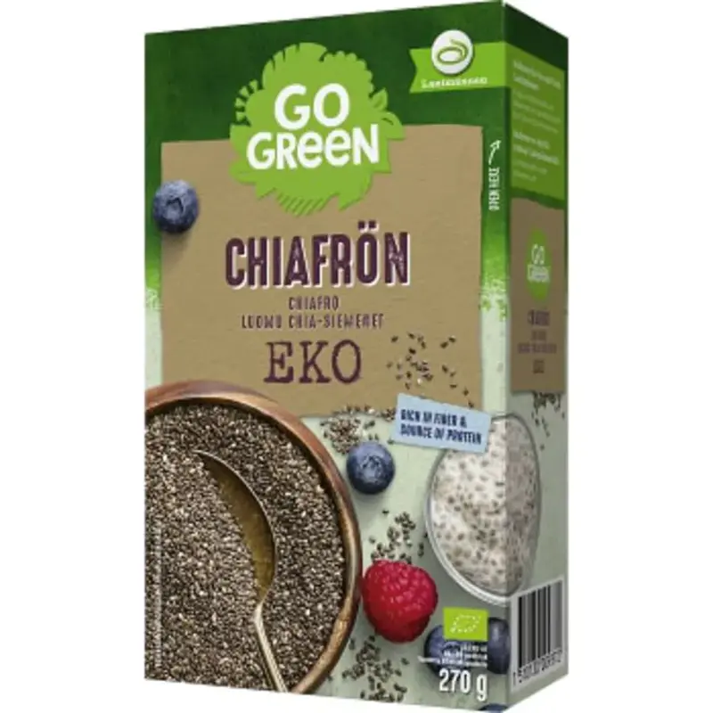 Go Green Chiafrön Ekologisk - Chia seeds Organic - 270g