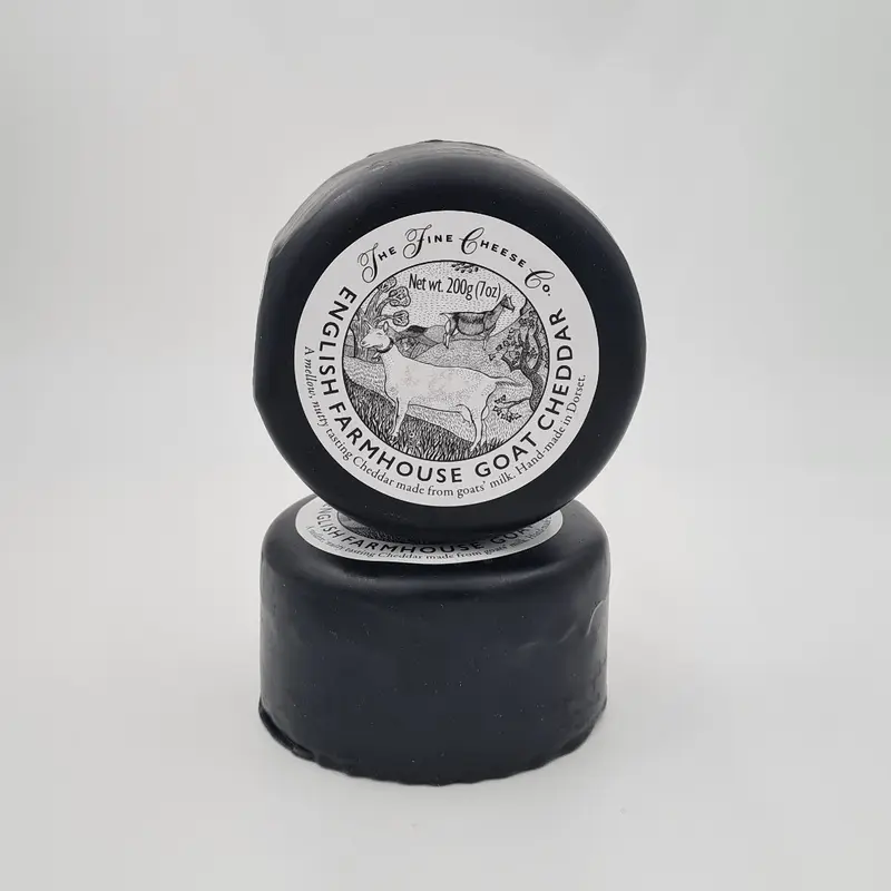 Goats Cheddar Round (Waxed - Fine Cheese Co) 200g