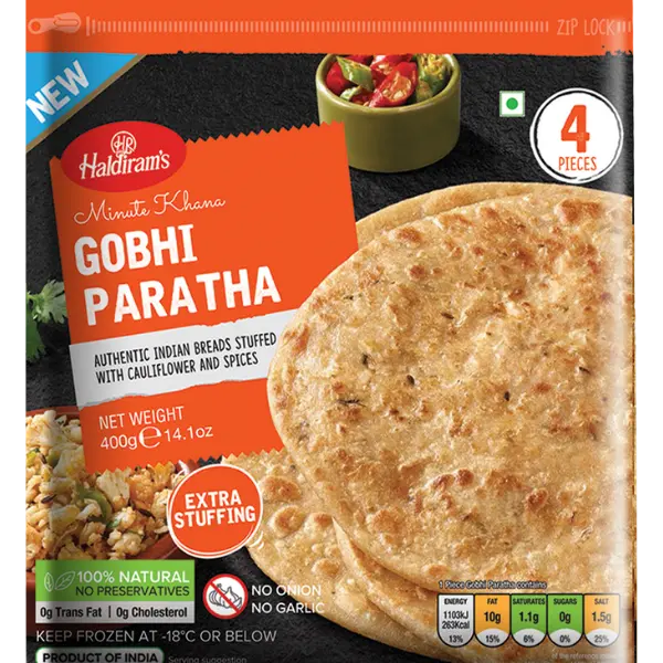 Gobhi Paratha 4 pcs - 400 g