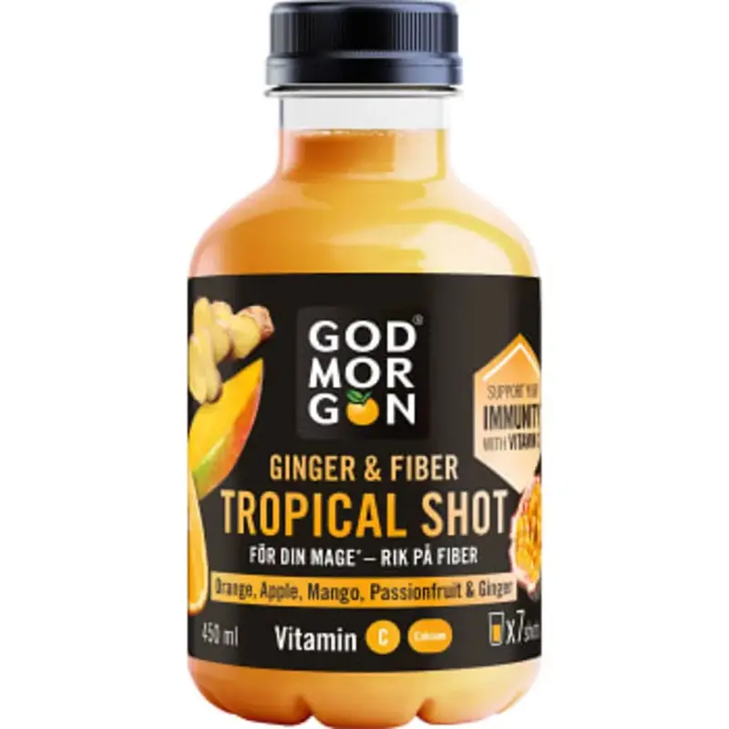 God Morgon Tropical Shot - Tropical Shot Fruit drink - 450 ml