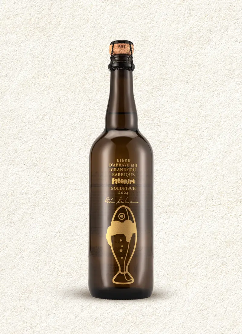 GOLDFISCH JAHRGANGSBIER 2024 LIMITED EDITION 15% im Geschenk-Kistli aus Holz