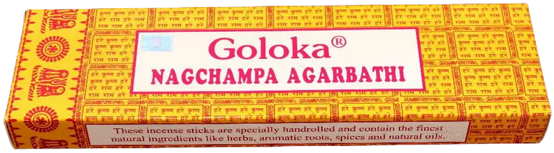 Goloka Räucherstäbchen | Nag Champa | 100g Packung