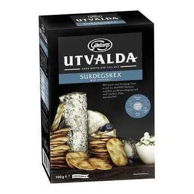 Göteborgs Utvalda Surdegskex med havssalt - Sourdough crackers with see salt 100 gr