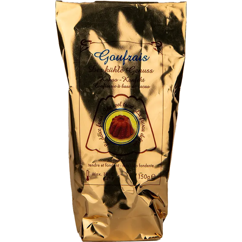 Goufrais “Die Goldtüte” Kakaokonfekt in Gugelhopf Form 150g