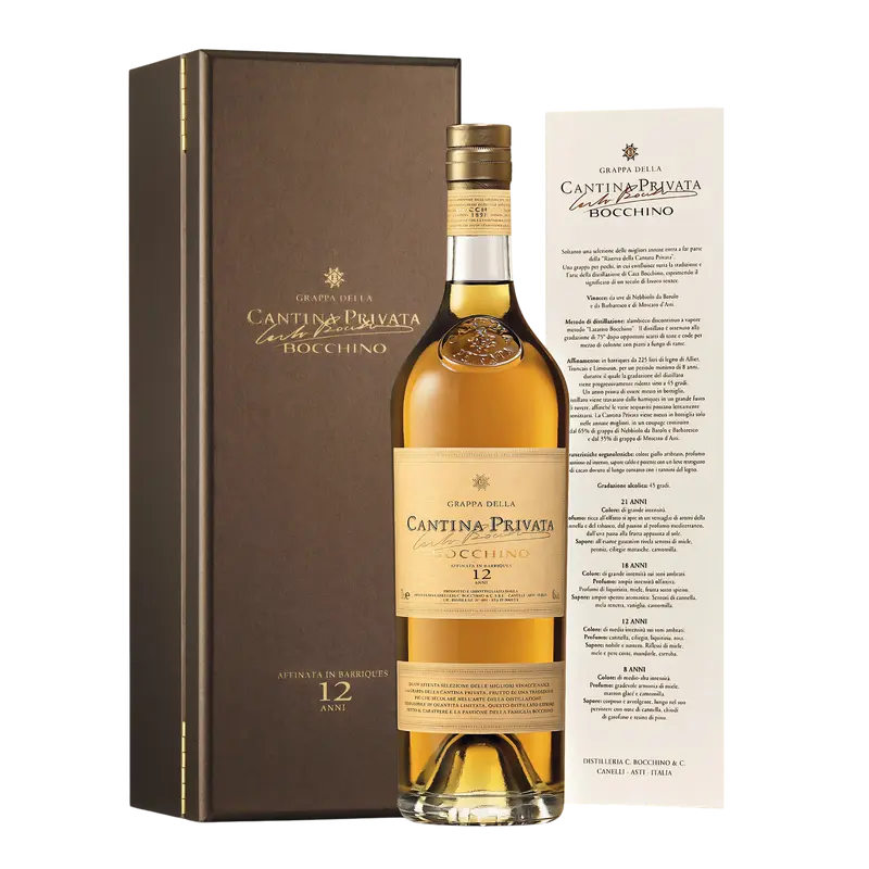 Grappa della Cantina Privata 12 Anni Distilleria Bocchino 70cl 45% vol.