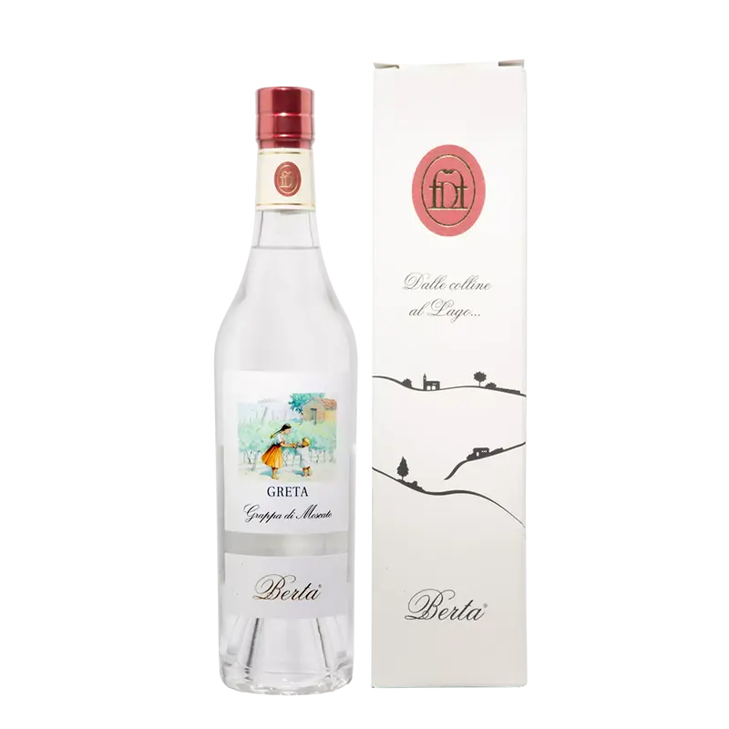 Grappa Moscato D'Asti Duesorelle Invecchiata Berta 50cl 40% vol.