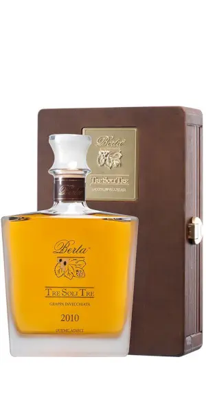 Grappa Tre Soli Tre 2017 - Berta (70cl) in Holzkiste