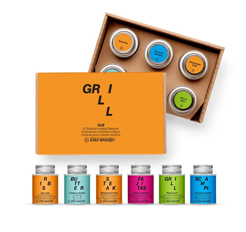 GRILL | Gewürz Set | 6er Geschenkbox