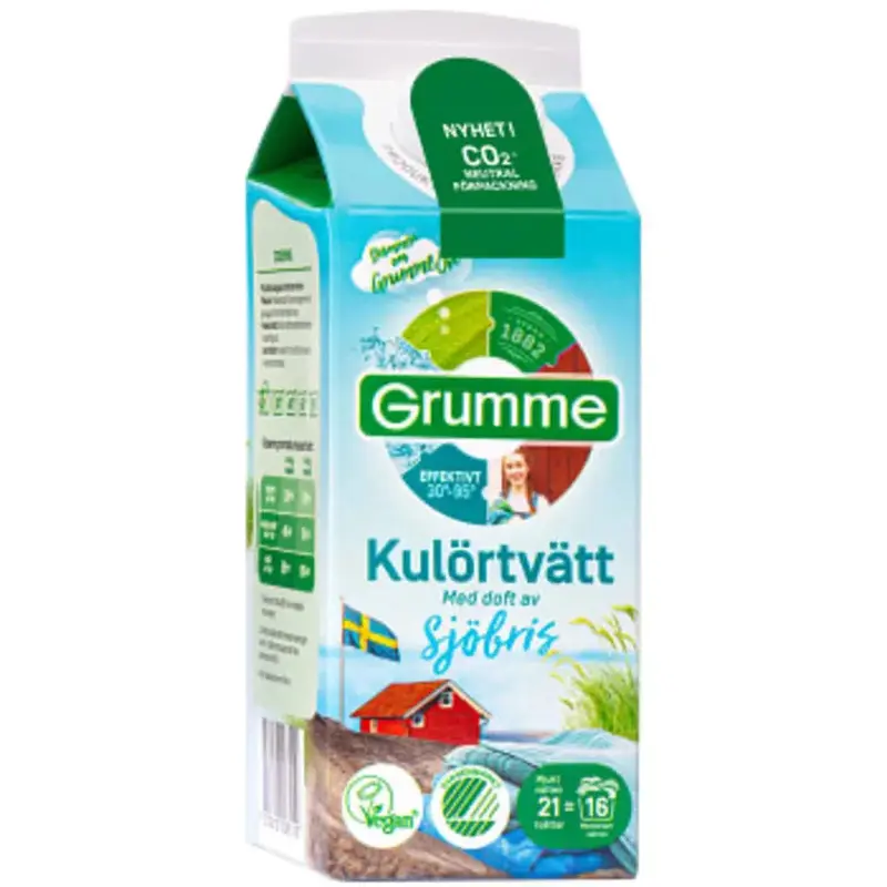 Grumme Tvättmedel Flytande Kulörtvätt Sjöbris - Detergent Liquid Color Wash  - 750 ml