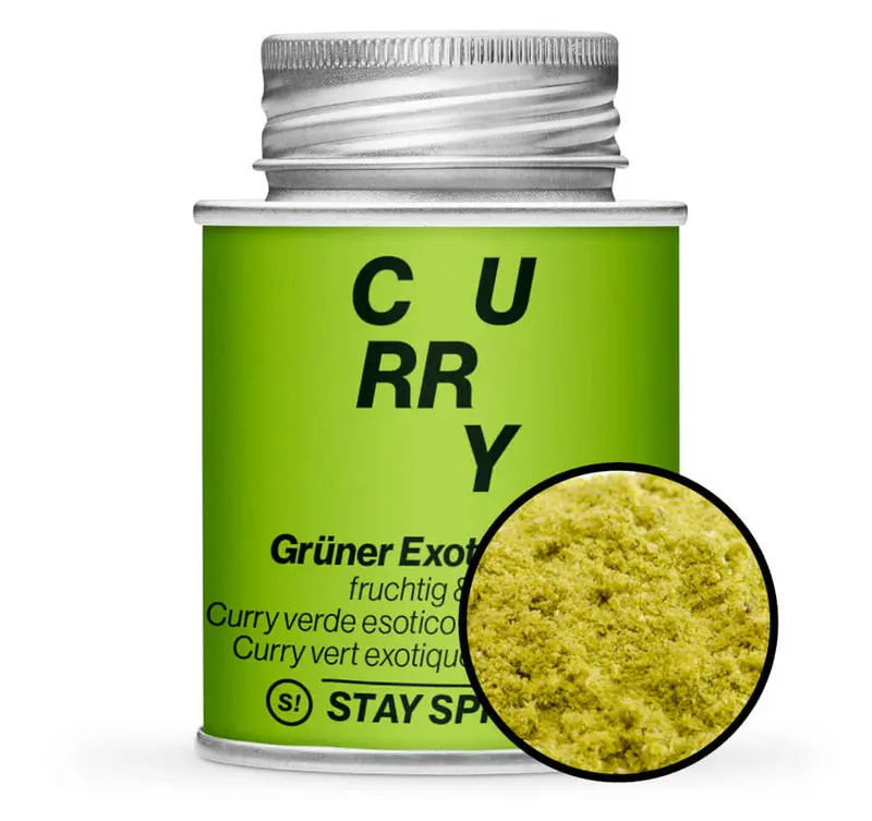 Grüner "Exotic" Curry, fruchtige Mischung