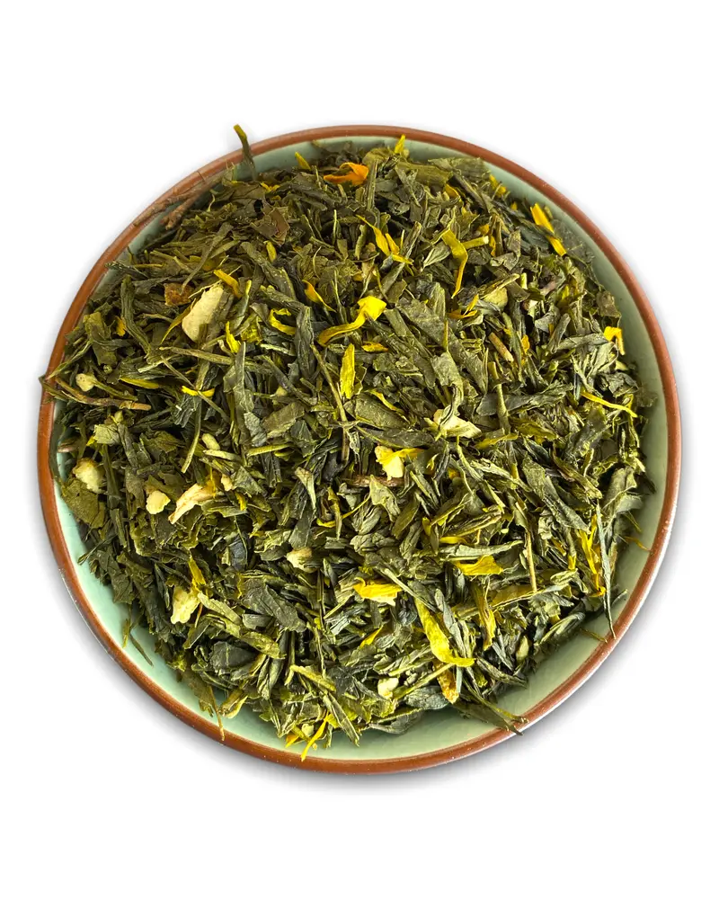 Grüner Ingwer Orange – Grüntee mit Ingwer & Orange | Teemotion