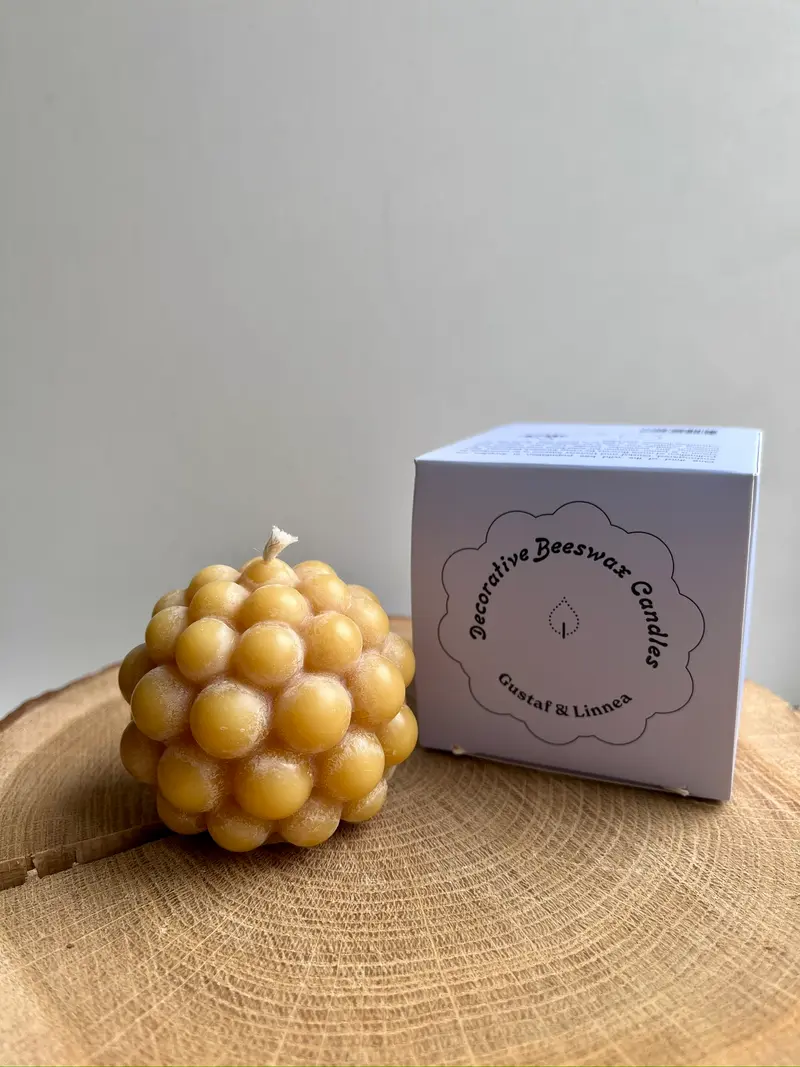 Gustaf & Linnea Bienenwachskerze Salmbär 150g