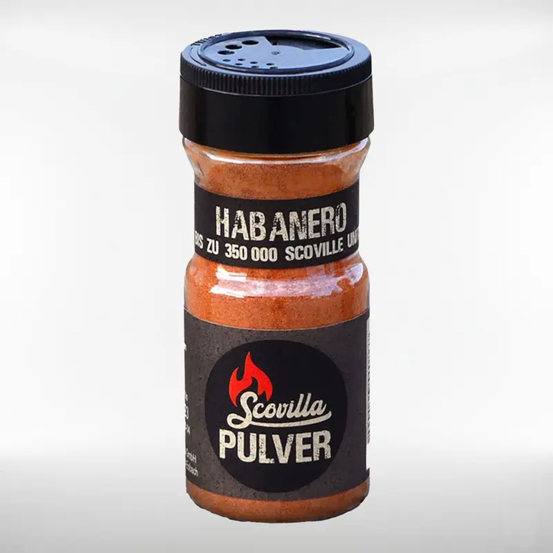 Habanero Chilipulver kaufen | fruchtig, scharf – im Shaker | 50 g