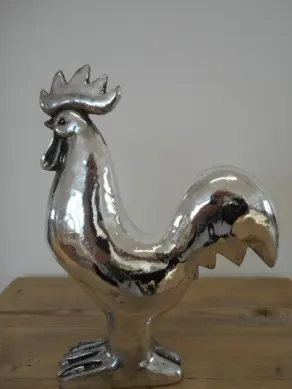 Hahn Silber H 13cm