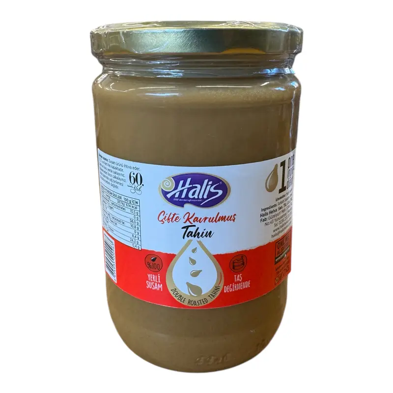 Halis Doppelt Geröstete Tahini 600g • 100 % natürlich, ohne Zusatzstoffe