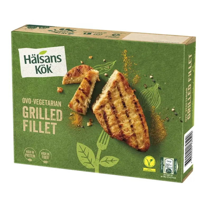 Hälsans Kök Vegetariska sojafiléer - Vegetarian Fillets 300g