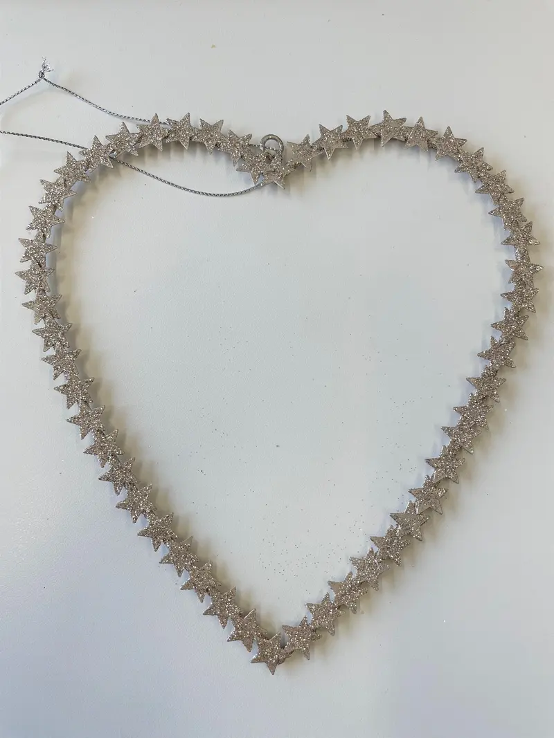 Hänger Herz glitzer D 20cm