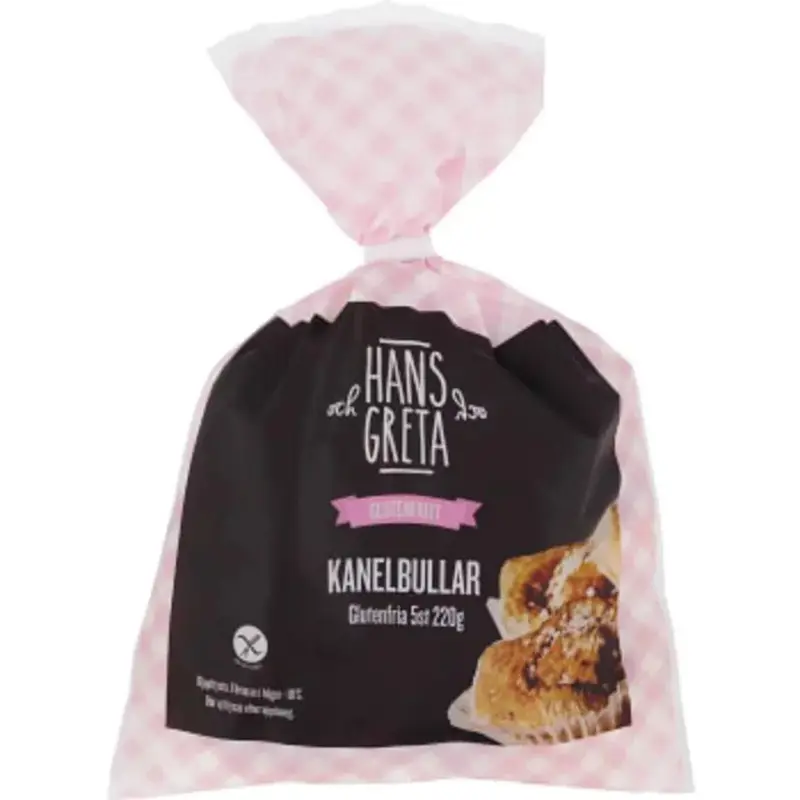 Hans & Greta Kanelbullar Glutenfri - Cinnamonbuns Gluten-free Frozen 5-p - 220 g