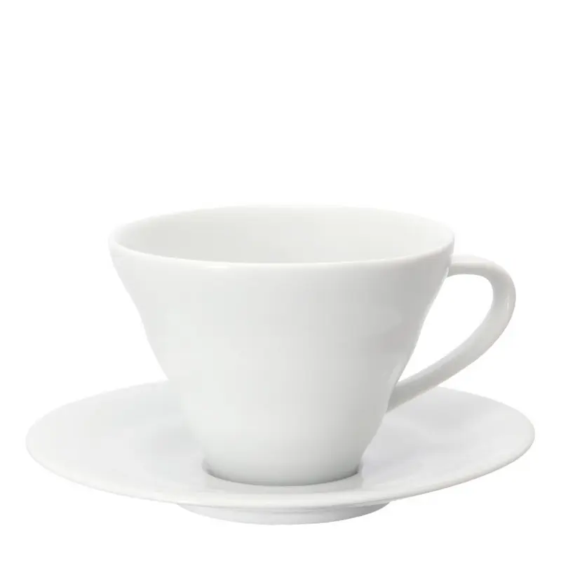Hario Keramiktasse und Untertasse im V60 Design 150ml - Weiss