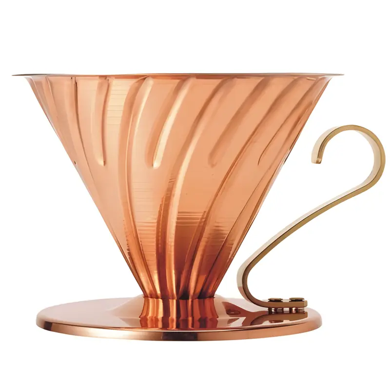 HARIO V60 Filterhalter, Kupfer, 3-4 Portionen