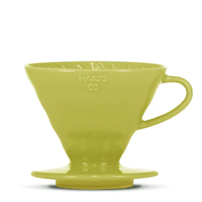 HARIO V60 Filterhalter, Porzellan, light green, 3-4 Port
