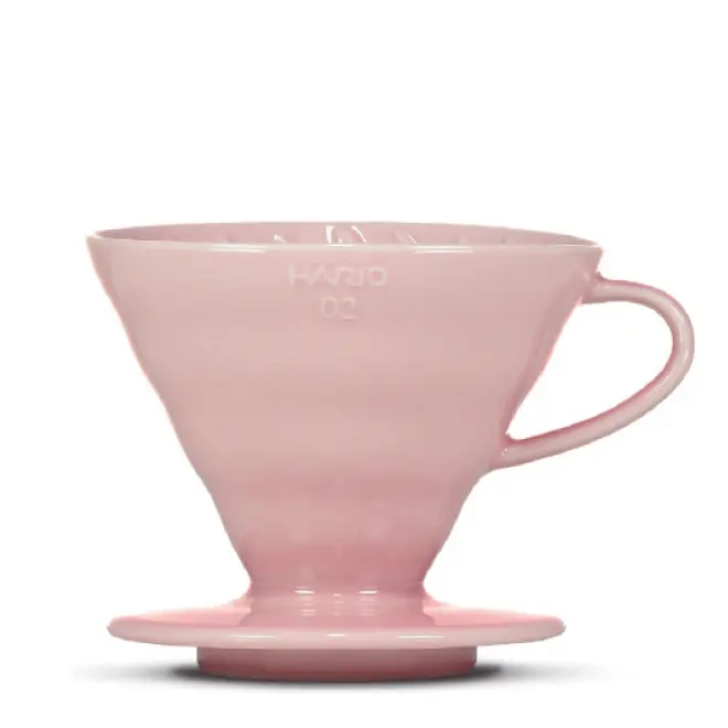 HARIO V60 Filterhalter, Porzellan, pink, 3-4 Port