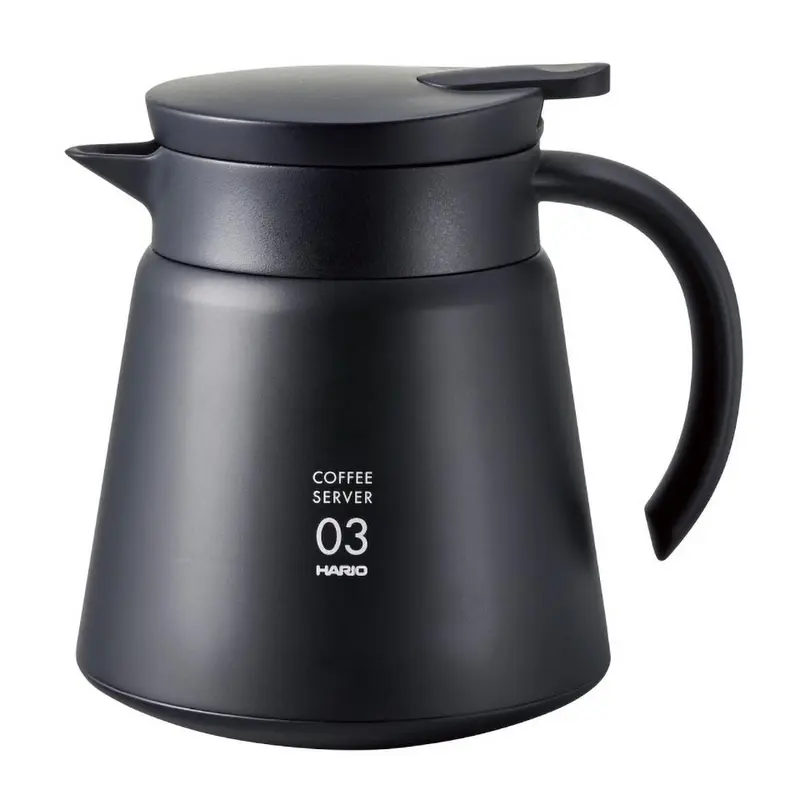HARIO V60 Isolierte Edelstahlkanne 800 - Schwarz