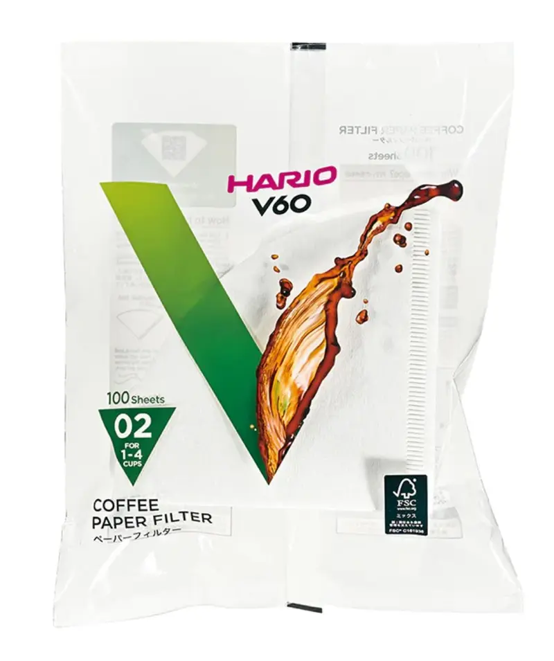 HARIO V60 Papierfilter für Filterhalter 02