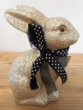 Hase Gold oder Silber Glitter