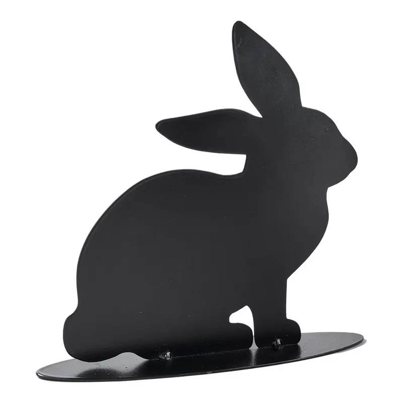 Hase schwarz metall 19x19cm