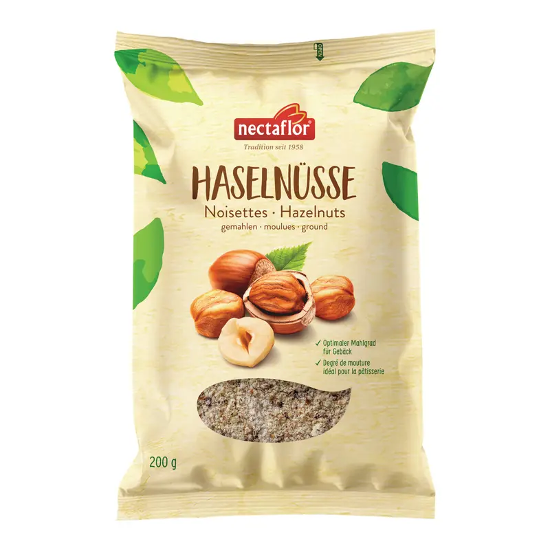 Haselnüsse gemahlen