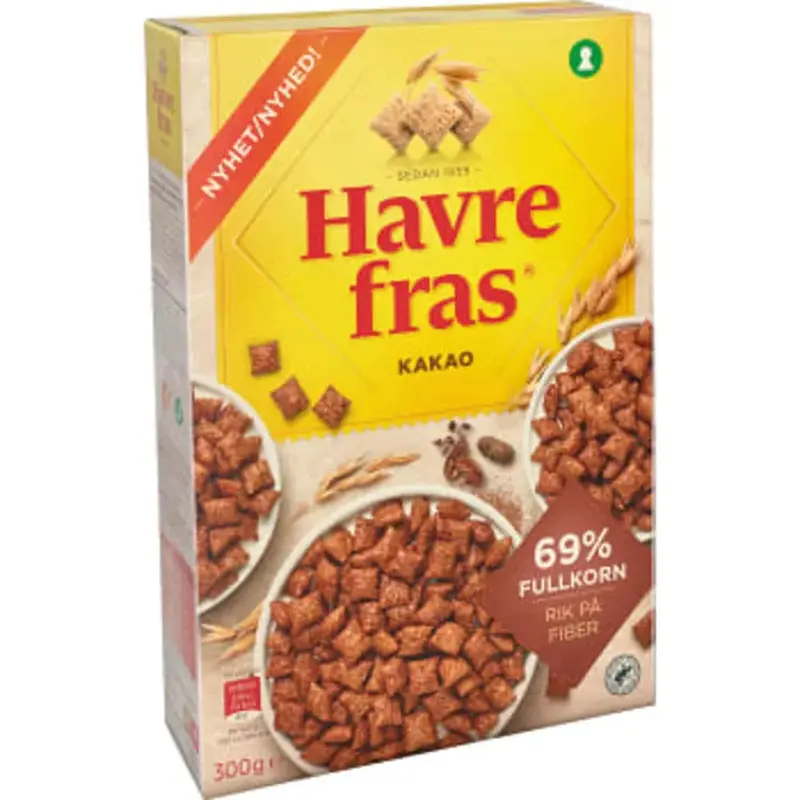 Havrefras Kakao - Oat pillows Cocoa - 300 g