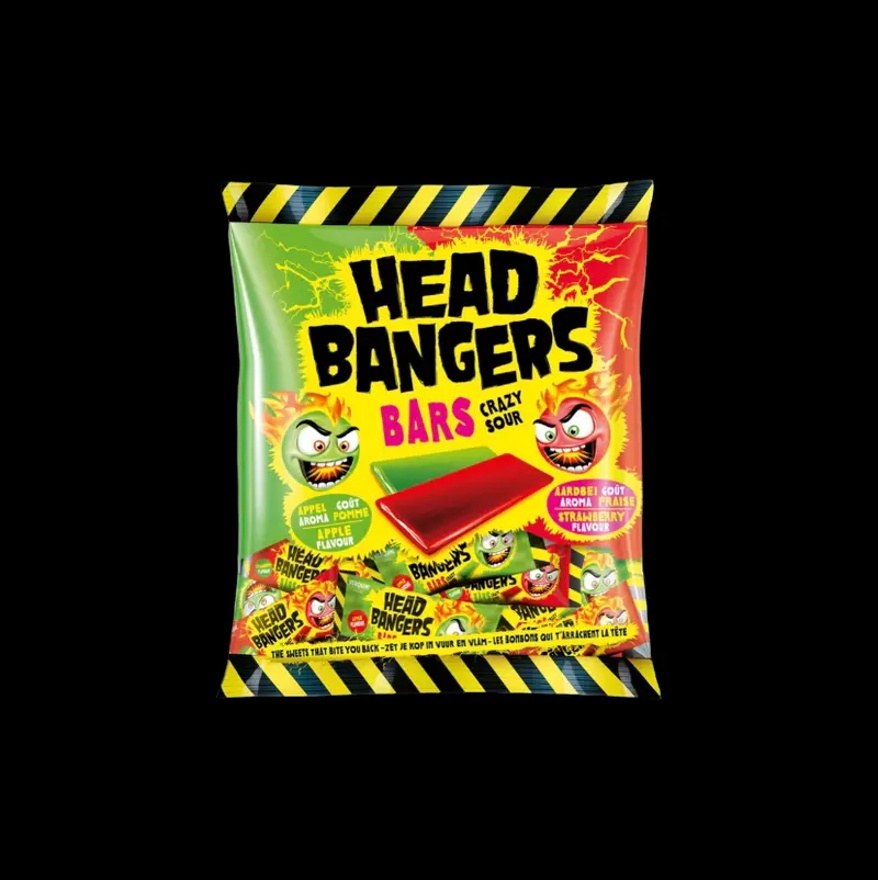 Head Bangers Bars Crazy Sour Apfel & Erdbeere 200g