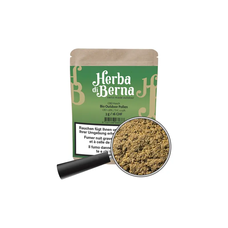 Herba di Berna | CBD Hasch | Bio Outdoor Pollen | 3g