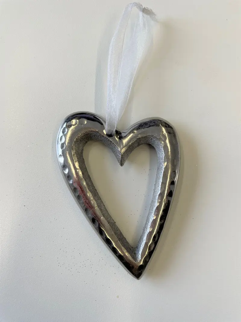 Herz Hänger Alu/SIlber dickwandig klein
