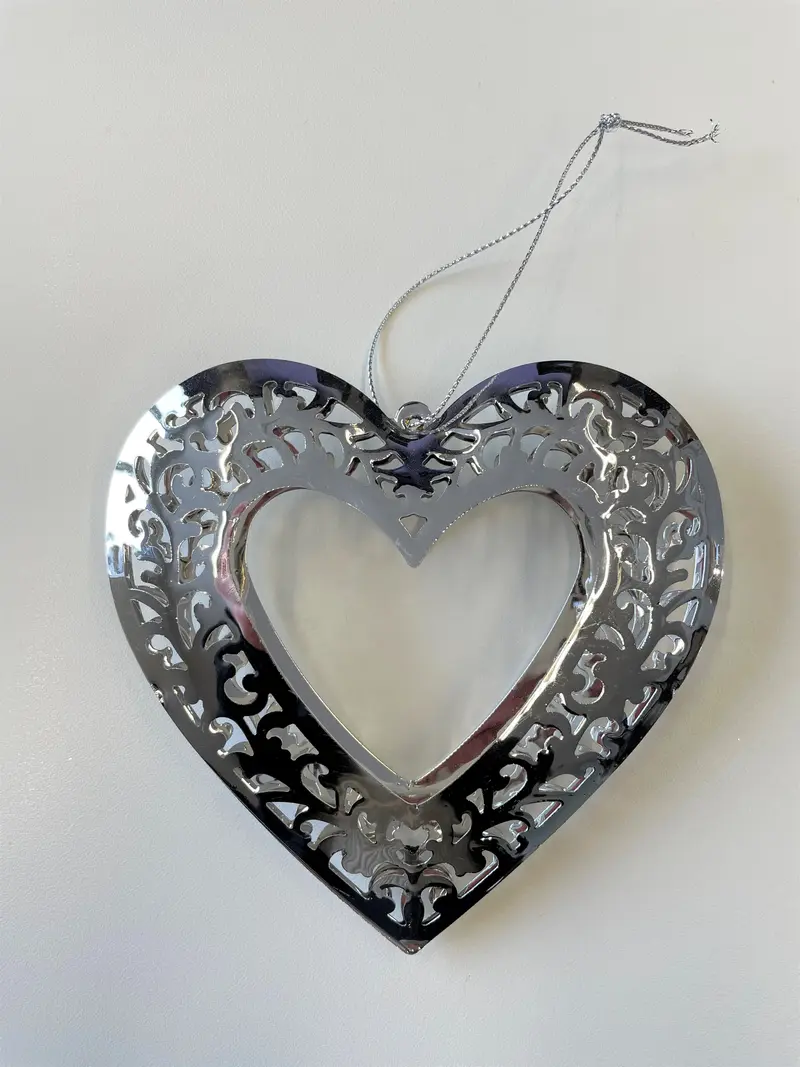 Herz Hänger silber H 12cm