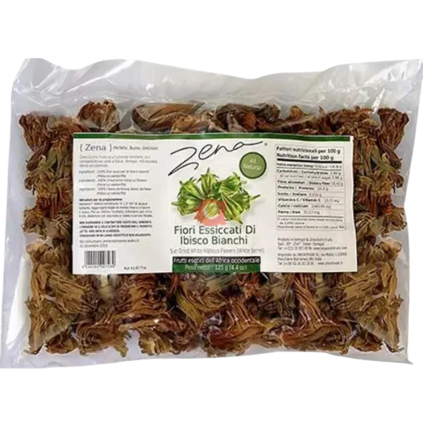 Hibiscus Flowers Sun-Dried White – 125 g