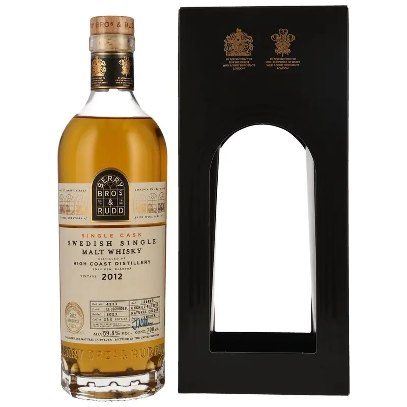 High Coast (Sweden) 2012/2023 - Ex-Lochindaal Cask Finish #4333 (Berry Bros and Rudd)