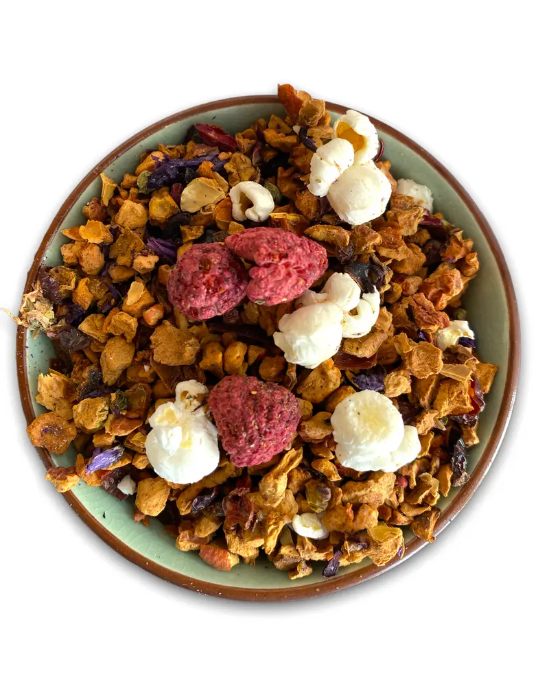 Himbeertraum – Früchtemischung Himbeere Karamell | Teemotion