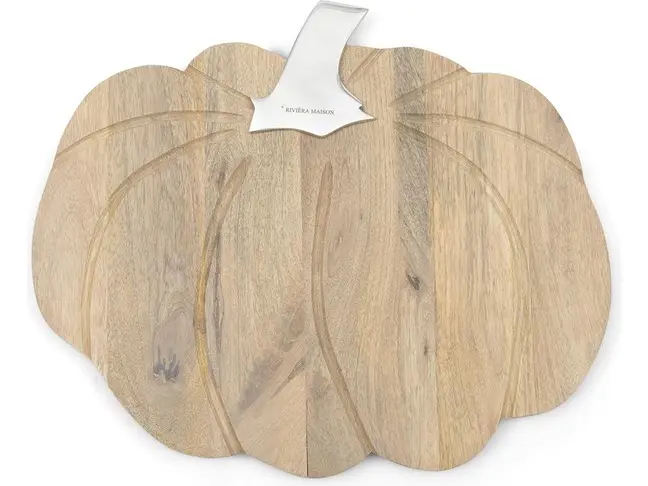 Holzbrett Kürbis