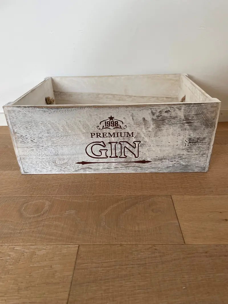 Holzkiste Gin gross