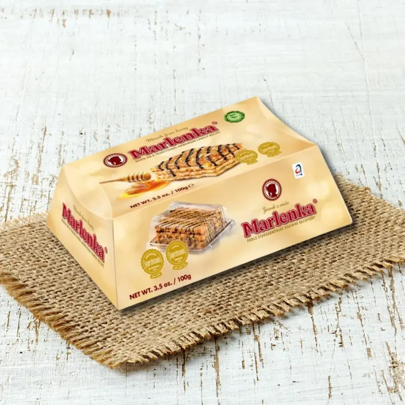 Honig- und Walnusstorte 100g - Marlenka