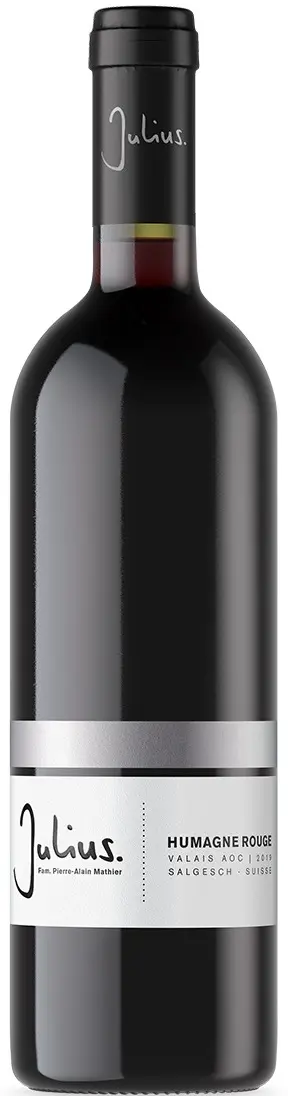 Humagne Rouge, Valais AOC, Fam.Pierre-Alain Mathier, Vins et Vignobles Julius SA, Salgesch, 2023, 75cl