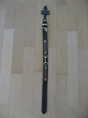 Hundehalsband Leder braun 44 - 50 cm