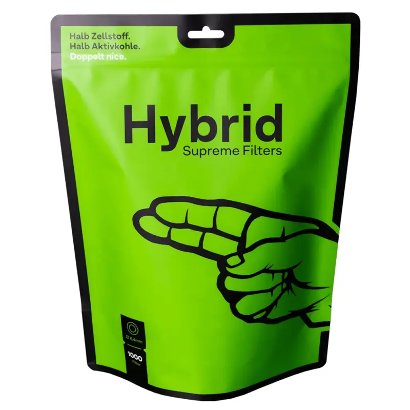 Hybrid Supreme | Aktivkohlefilter 6.4mm | 1'000 Stück