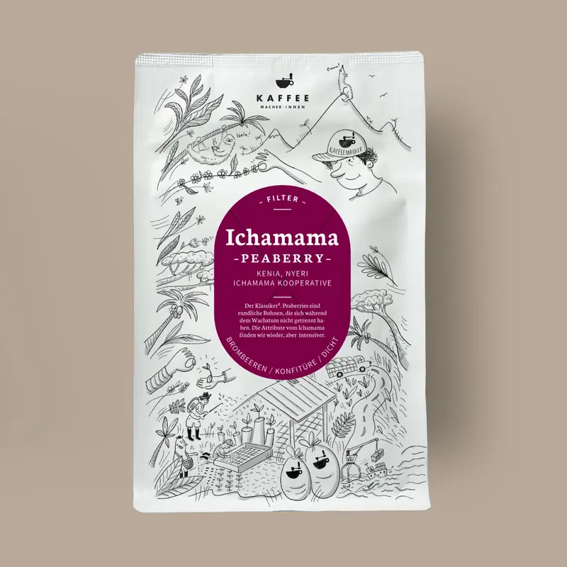 Ichamama Peaberry, Filter aus Kenia