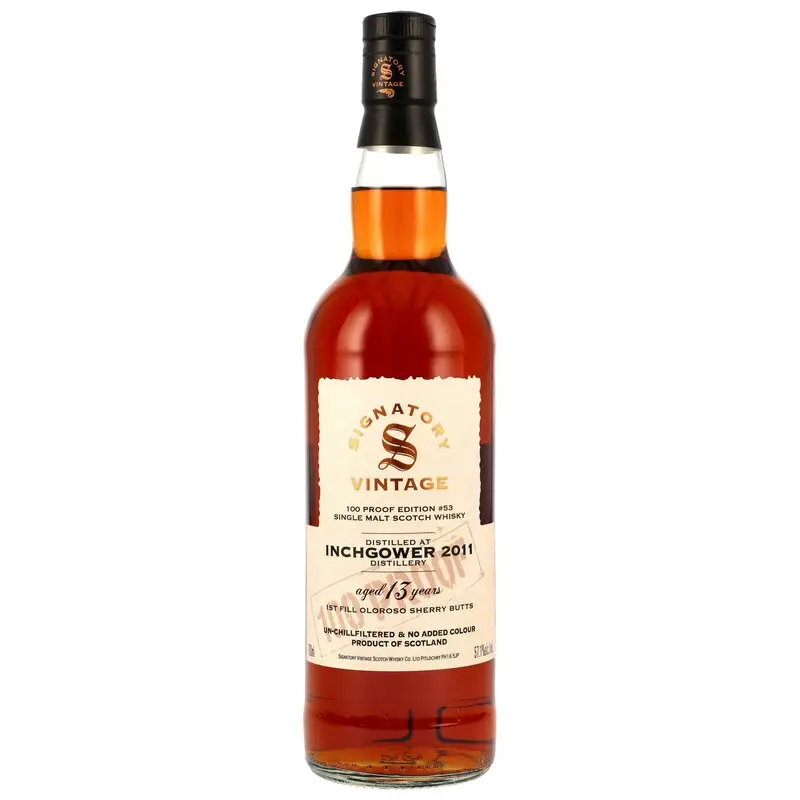 Inchgower 2011/2025 - 13 y.o. - Signatory 100 PROOF Edition #53