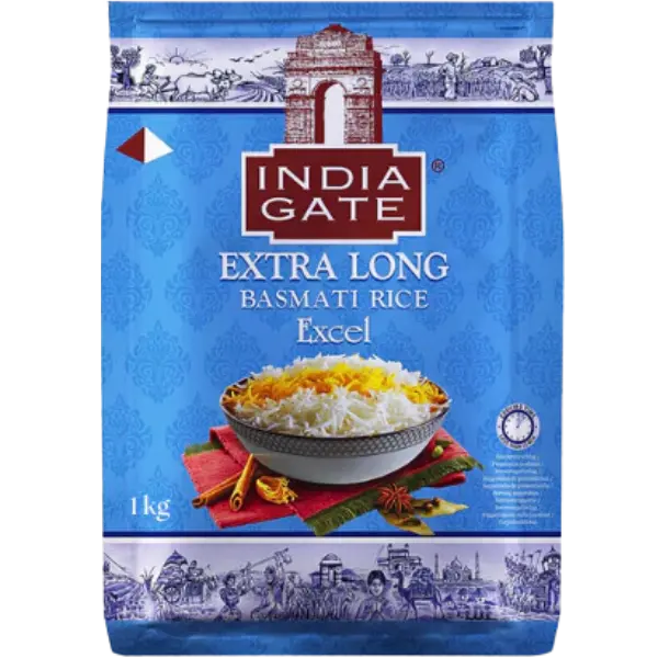 India Gate Excel Extra Long Basmati Rice - 1 kg