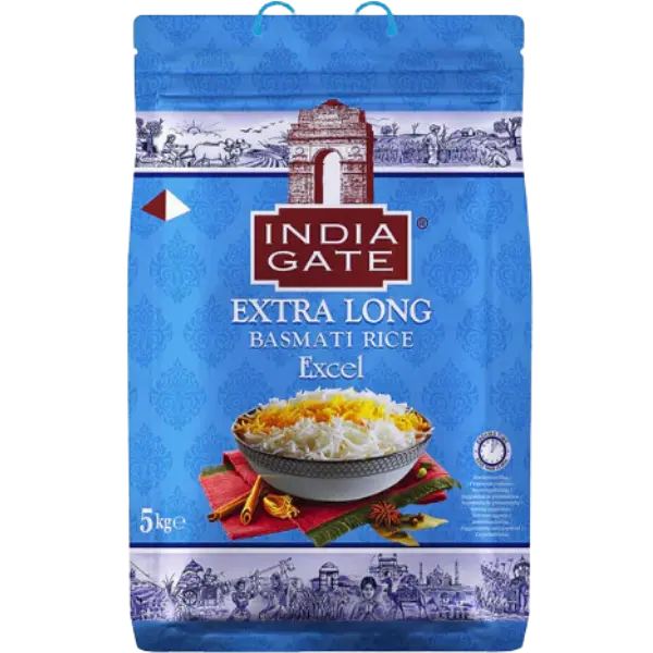 India Gate Excel Extra Long Basmati Rice - 5 kg