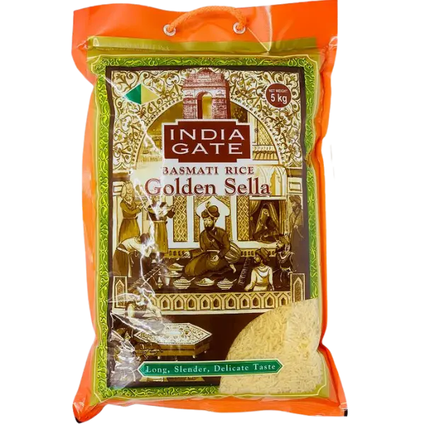 India Gate Golden Sella Basmati Rice - 5 kg